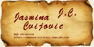 Jasmina Cvijović vizit kartica